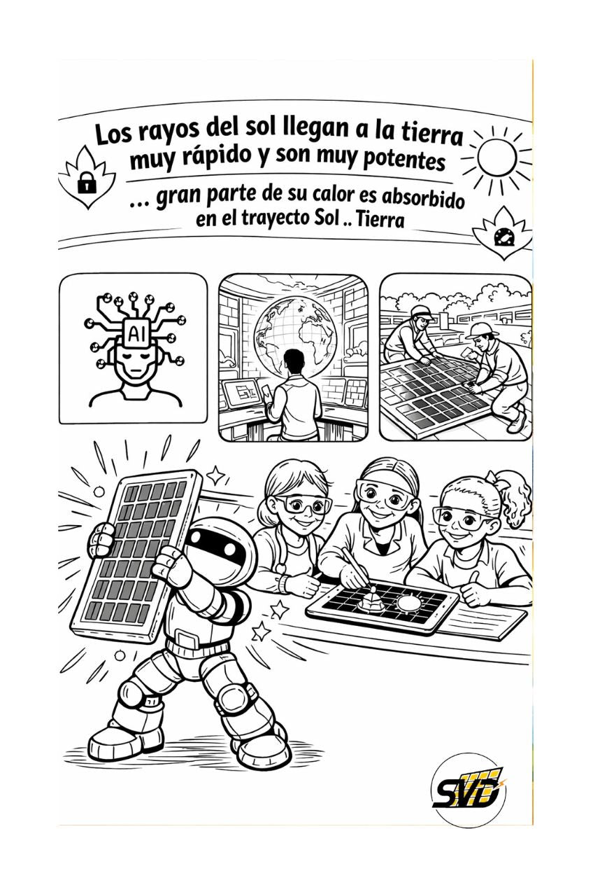 80 Plantillas de Energía Solar para Colorear | PDF y JPG (Pack Completo)